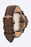 Buy Shop Fossil Grant Chronograph White Dial Brown Leather Strap Watch for Men - FS5344 USA Online