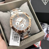 Buy Shop Guess Vista Analog Diamonds Silver Dial Two Tone Steel Strap Watch for Women - W0024L1 USA Online