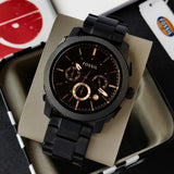Buy Shop Fossil Machine Chronograph Black Dial Black Steel Strap Watch for Men - FS4682 USA Online