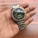 Buy Shop Fossil Machine Blue Dial Two Tone Steel Strap Watch for Men - FS5037 USA Online