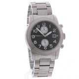 Marc Jacobs Larry Black Dial Silver Stainless Steel Strap Watch for Men - MBM5050