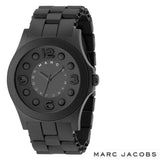 Buy Shop Marc Jacobs Pelly Black Dial Black Silicone Strap Watch for Women - MBM2531 USA Online
