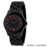 Buy Shop Marc Jacobs Pelly Black Dial Black Silicone Strap Watch for Women - MBM2543 USA Online