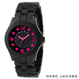 Buy Shop Marc Jacobs Pelly Black Dial Black Silicone Strap Watch for Women - MBM2508 USA Online
