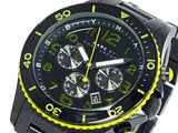 Buy Shop Marc Jacobs Rock Chronograph Black Dial Black Steel Strap Watch for Men - MBM5026 USA Online