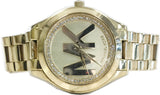 Buy Shop Michael Kors Slim Runway Gold Dial Gold Steel Strap Watch for Women - MK3477 USA Online