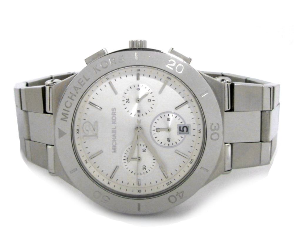 Buy Shop Michael Kors Wyatt White Dial Silver Steel Strap Watch For Women - MK5932 USA Online