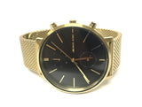 Buy Shop Michael Kors Jaryn Black Dial Gold Steel Strap Watch for Men - MK8503 USA Online