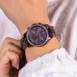 Buy Shop Michael Kors Ritz Chronograph Purple Dial Purple Steel Strap Watch For Women - MK6720 USA Online