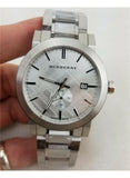 Burberry The City Silver Dial Silver Steel Strap Watch for Men - BU9900