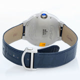 Buy Shop Cartier Ballon Bleu De Cartier Blue Dial Blue Leather Strap Watch for Men - WSBB0027 USA Online