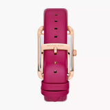 Buy Shop Michael Kors Monroe Three Hand White Dial Pink Leather Strap Watch for Women - MKO1029 USA Online