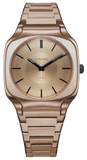 Buy Shop D1 Milano Square Champagne Gold Dial Gold Steel Strap Watch for Unisex - D1-SQBJ04 USA Online