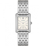 Buy Shop Tory Burch Eleanor White Dial Silver Steel Strap Watch for Women - TBW1069 USA Online