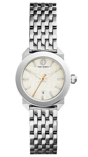Buy Shop Tory Burch Whitney Ivory White Dial Silver Steel Strap Watch for Women - TBW8001 USA Online