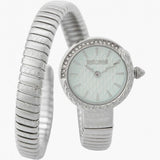 Buy Shop Just Cavalli Enchanting Tifanny Blue Dial Silver Steel Strap Watch for Women - JC1L301M0015 USA Online