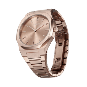 Buy Shop D1 Milano Ultra Thin Rose Gold Dial Rose Gold Steel Strap Watch for Women - D1-UTBL04 USA Online
