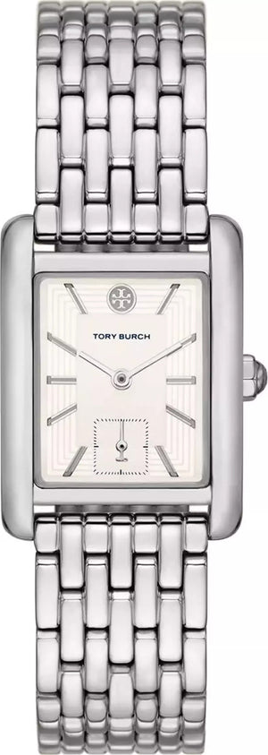Buy Shop Tory Burch Eleanor White Dial Silver Steel Strap Watch for Women - TBW1069 USA Online