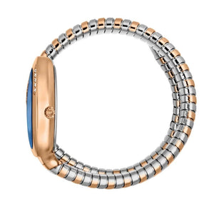 Buy Shop Just Cavalli Glam Evo 4 Blue Dial Two Tone Steel Strap Watch for Women - JC1L229M0085 USA Online