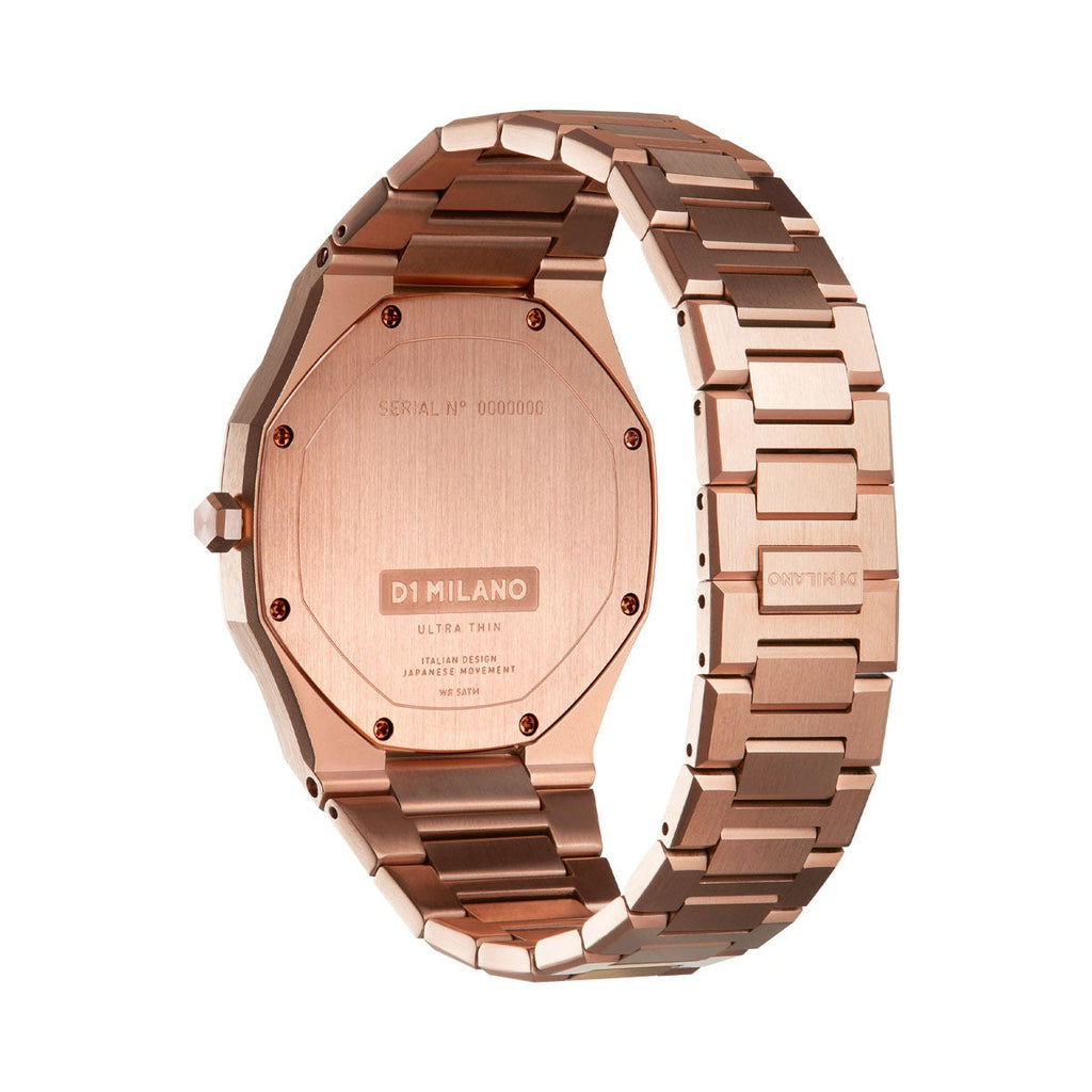 Buy Shop D1 Milano Ultra Thin Marble Dial Rose Gold Steel Strap Watch for Women - D1-UTBL14 USA Online