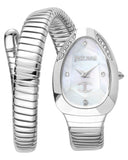 Buy Shop Just Cavalli Glam Evo 4 Mother of Pearl Dial Silver Steel Strap Watch for Women - JC1L229M0015 USA Online