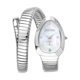 Buy Shop Just Cavalli Glam Evo 4 Mother of Pearl Dial Silver Steel Strap Watch for Women - JC1L229M0015 USA Online