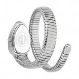 Buy Shop Just Cavalli Serpente Metallica Black Dial Silver Steel Strap Watch for Women - JC1L208M0025 USA Online