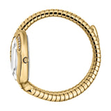 Buy Shop Just Cavalli Serpente Metallica White Dial Gold Steel Strap Watch for Women - JC1L223M0025 USA Online