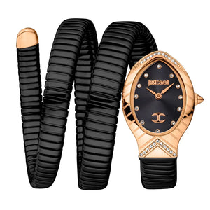 Buy Shop Just Cavalli Classico Lungo Black Dial Black Steel Strap Watch for Women - JC1L248M0085 USA Online