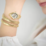 Buy Shop Just Cavalli Mesmerizing White Dial Gold Steel Strap Watch for Women - JC1L304M0025 USA Online