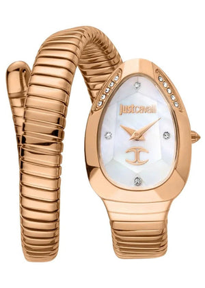 Buy Shop Just Cavalli Glam Evo 4 Mother of Pearl Dial Rose Gold Steel Strap Watch for Women - JC1L229M0045 USA Online