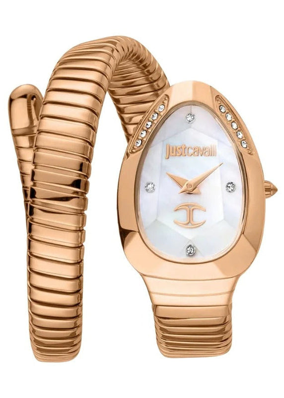 Buy Shop Just Cavalli Glam Evo 4 Mother of Pearl Dial Rose Gold Steel Strap Watch for Women - JC1L229M0045 USA Online