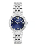 Buy Shop Versace Daphnis Analog Blue Dial Silver Steel Strap Watch for Women - VEOCA0124 USA Online