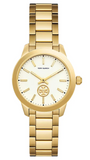 Buy Shop Tory Burch Collins White Dial Gold Steel Strap Watch for Women - TBW1300 USA Online