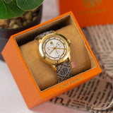 Buy Shop Tory Burch Classic Chronograph White Dial Grey Nylon Strap Watch for Women - TBW1035 USA Online