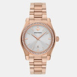 Buy Shop Emporio Armani Federica Analog Mother of Pearl Dial Rose Gold Steel Strap Watch for Women - AR11558 USA Online