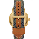 Buy Shop Tory Burch Classic Chronograph White Dial Grey Nylon Strap Watch for Women - TBW1035 USA Online