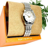Buy Shop Tory Burch Whitney Ivory White Dial Silver Steel Strap Watch for Women - TBW8001 USA Online