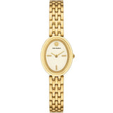 Buy Shop Tory Burch Oval White Dial Gold Steel Strap Watch for Women - TBW6032 USA Online