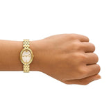 Buy Shop Tory Burch Oval White Dial Gold Steel Strap Watch for Women - TBW6032 USA Online