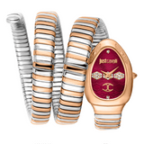 Buy Shop Just Cavalli Cosenza Red Dial Two Tone Steel Strap Watch for Women - JC1L232M0065 USA Online