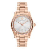 Buy Shop Emporio Armani Federica Analog Mother of Pearl Dial Rose Gold Steel Strap Watch for Women - AR11558 USA Online