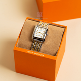 Buy Shop Tory Burch Eleanor White Dial Two Tone Steel Strap Watch for Women - TBW1070 USA Online