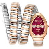 Buy Shop Just Cavalli Cosenza Red Dial Two Tone Steel Strap Watch for Women - JC1L232M0065 USA Online