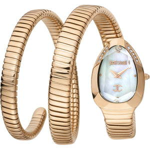 Buy Shop Just Cavalli Glam Evo 4 Mother of Pearl Dial Rose Gold Steel Strap Watch for Women - JC1L209M0055 USA Online