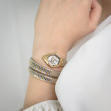 Buy Shop Just Cavalli Mesmerizing White Dial Two Tone Steel Strap Watch for Women - JC1L304M0055 USA Online