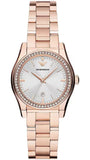 Buy Shop Emporio Armani Federica Analog Mother of Pearl Dial Rose Gold Steel Strap Watch for Women - AR11558 USA Online