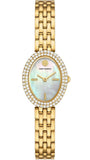 Buy Shop Tory Burch Oval Mother of Pearl Dial Gold Steel Strap Watch for Women - TBW6034 USA Online