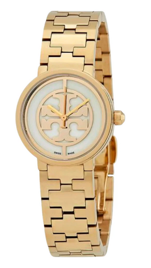 Buy Shop Tory Burch Reva Gold Dial Gold Steel Strap Watch for Women - TBW4011 USA Online