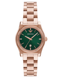 Buy Shop Emporio Armani Federica Analog Green Dial Rose Gold Steel Strap Watch for Women - AR11639 USA Online